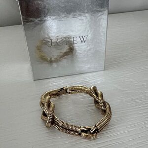 J. Crew Twisted Gold Bracelet